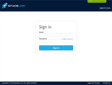 Tablet Screenshot of portal.spacelink.com